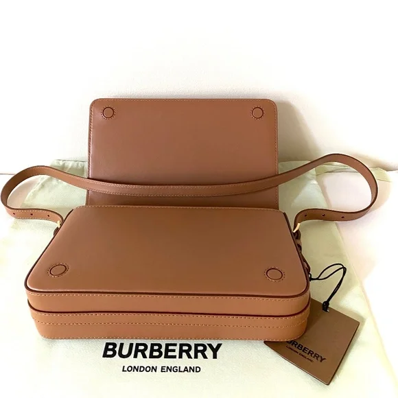 Burberry Grace Nutmeg Leather Shoulder Bag / Cross Body Bag - Picture 12 of 16